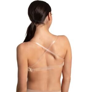 Dance Sports Bra DUX  8B12 Small/Medium Adult Tan Jazz Clear